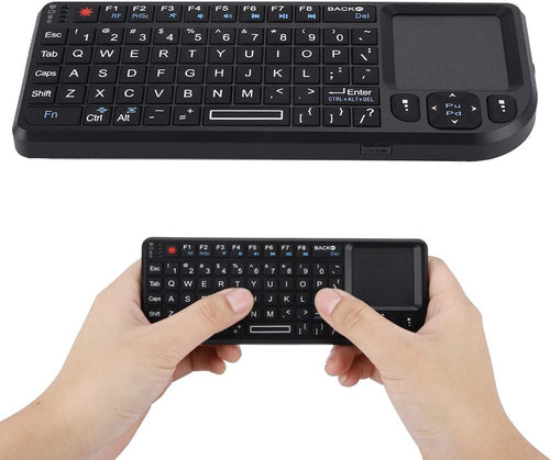 2.4GHz Touchpad Keyboard,A8 Mini Rechargeable Ultra-Thin Mini USB Backlit Keyboard with IR Light for HTPC for /4 for 360 and ONE(QWERTY Keypad)
