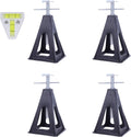 Homeon Wheels Plastic Stabilizer Stack Jacks for RV, Travel Trailers, Pop-Up Camper, Cars or Boats,Can Support Up to 6610 lbs, Extends to 17 inches (4 Packs)