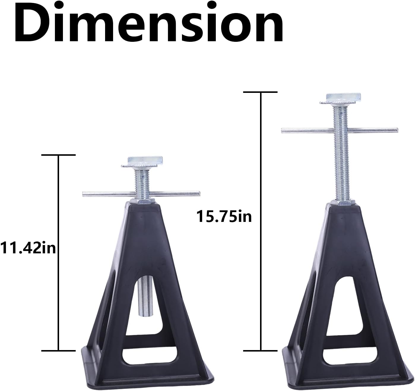 Homeon Wheels Plastic Stabilizer Stack Jacks for RV, Travel Trailers, Pop-Up Camper, Cars or Boats,Can Support Up to 6610 lbs, Extends to 17 inches (4 Packs)