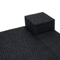 BEEFURNI Plastic Interlocking Cobbled Stone Tile (12PCS) 12" x 12", Patio Tiles Outdoor Waterproof Non Slip, Interlocking Drainage Tiles for Pool, Basement, Shower, Bathroom, Backyard, Garden (Gray)