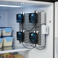 Beech Lane 12V RV refrigerator evaporator fin fan with three fans attached to fridge fins